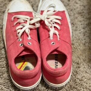 Converse All Star Pink and White Sneakers
